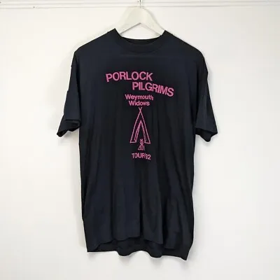 Buy Vintage Screen Stars 90s T Shirt Black Pilgrims Weymouth Widows Single Stitch  • 1.50£