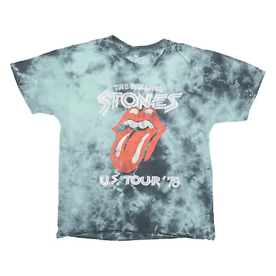 Buy THE ROLLING STONES U.S. Tour '78 Mens Band T-Shirt Green L • 9.99£