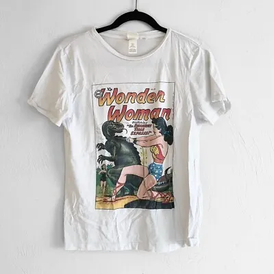 Buy H&M Wonder Woman Vintage Comic Graphic Short Sleeve T-Shirt Women's Small • 14.17£