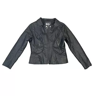 Buy XOXO Faux Leather Zip Up Jacket For Women, L • 11.34£