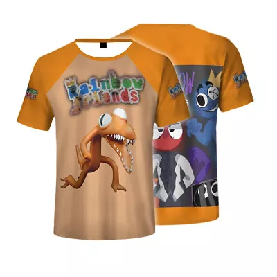 Buy Eye-catching Roblox Rainbow Friends Print T-shirt For Leisure Time 6 Colors • 8.54£