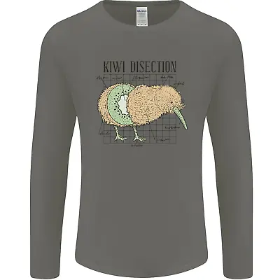 Buy Funny Kiwi Fruit Bird Dissection Mens Long Sleeve T-Shirt • 9.49£