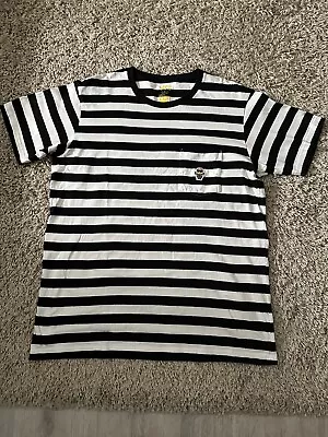 Buy Uniqlo UT X Despicable Me T-Shirt Adult Size L Black White Striped Minions • 3.99£