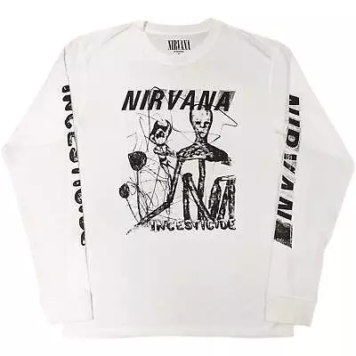 Buy Nirvana Incesticide White Long Sleeve Shirt NEW OFFICIAL • 21.19£