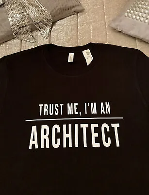 Buy Bella+Canvas TRUST ME I’M AN ARCHITECT T Shirt L Structures Architecture Tee Top • 7.51£