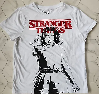 Buy Netflix Stranger Things Eleven Womens White T-shirt Size Small 11 Fab Condition. • 11.99£
