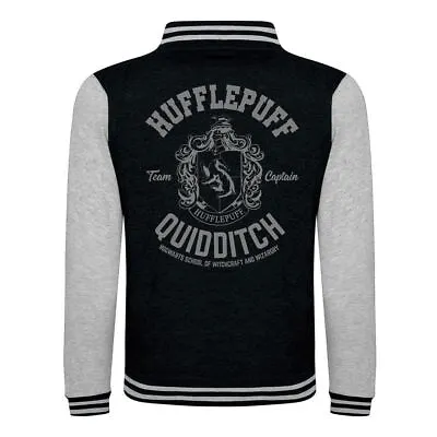 Buy Harry Potter Hufflepuff Quidditch Black Varsity Jacket • 19.95£