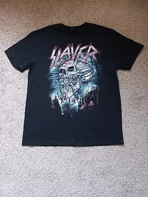 Buy Slayer Skull Tornado T-Shirt - Gildan Size L - Heavy Thrash Metal - Metallica  • 9.99£