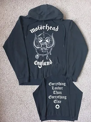 Buy Official Motorhead England Zip Hoodie - FOTL Size M - Heavy Metal Rock - Lemmy  • 19.99£