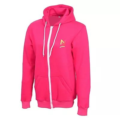 Buy Ladies Women Plain Coloured Hoodie Zip Up Fleece Hooded Sweatshirt Jacket Tops • 9.99£
