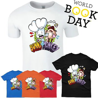Buy Bunny Vs Monkey Mens Kids T Shirt Book Day Cartoon Children Boys Book Story Tee • 13.99£