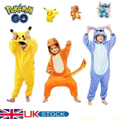 Buy Girls Boys Pyjamas 12Onesie Costume Anime Animal Cosplay Hoodie Soft Sleepwear 2 • 15.98£