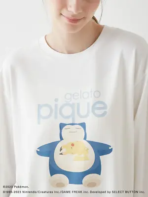 Buy [RARE]  Gelato Pique Snorlax Pajama, Unisex Long T-shirt Pokemon Sleep  🇺🇸 • 106.16£