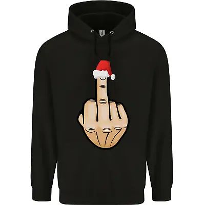 Buy Bah Humbug Finger Flip Funny Christmas Rude Mens 80% Cotton Hoodie • 19.99£