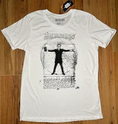 Buy Doctor Who T-shirt White Size L New With Tags BBC Glow In The Dark • 9.99£