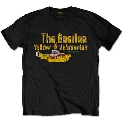 Buy BEATLES - Unisex T- Shirt -Yellow Submarine Nothing Is Real - Black Cotton  • 14.99£