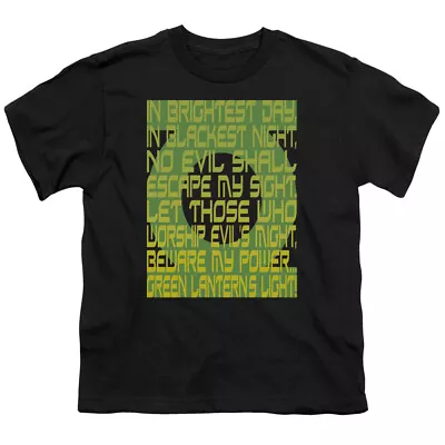 Buy Green Lantern Green Lantern Oath Kids Youth T Shirt Licensed DC Comics Tee Black • 13.77£
