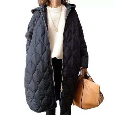 Buy Ladies Coat Hoodies Thickened Jacket Women Loose Long Sleeve Winter Warm Coats • 33.99£