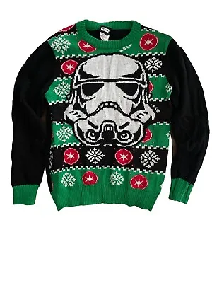Buy Star Wars Storm Trooper Christmas Sweater Size Kids Small • 11.80£