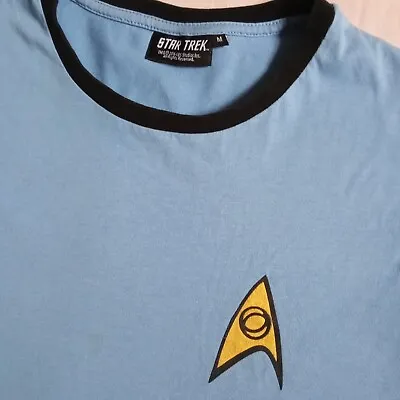 Buy Star Trek Official Dr Spock Crew Shirt Tee Top Costume Cult Tv Sci Fi Medium  • 4.99£