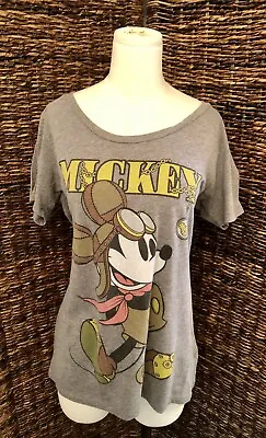 Buy Disney Parks Steampunk Mickey Mouse T-Shirt Women's XXL • 7.55£