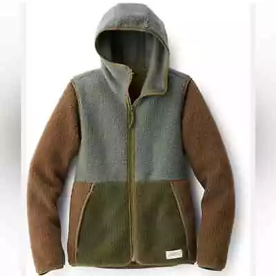 Buy REI Women’s Hooded Zip Up Color Block Teddy Fleece Size Medium • 108.67£