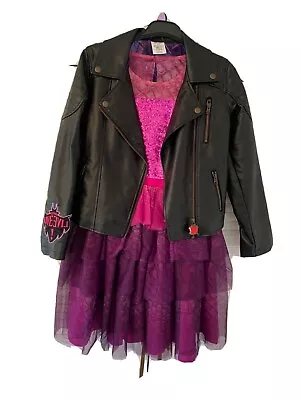 Buy Disney Descendants Mal Dress/costume And Leather Jacket • 100£