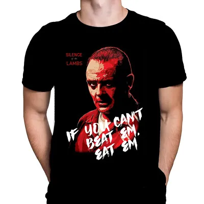 Buy BEAT EM, EAT EM  - Black T-Shirt - Sizes M - XXXXL / Gore / Hannibal Lector / • 20.95£