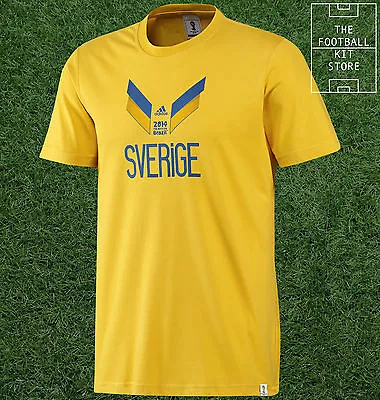 Buy Sweden World Cup T-Shirt - Official Adidas Training Wear - Mens - All Sizes • 4.99£