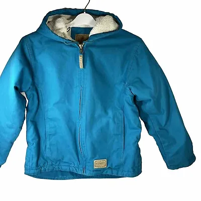 Buy C.E. Schmidt Workwear Small Women’s Canvas Faux Sherpa Lined Jacket Turquoise • 35.58£