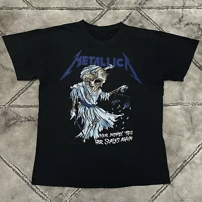 Buy Metallica 2018 Heavy Metal Rock Band Tour T Shirt - Mens Large Front Back Print • 19.95£