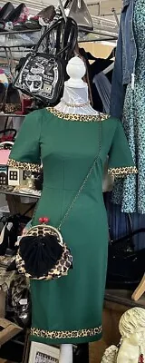 Buy Cute Green Vintage Style Dress Dancing Days By Banned Apparel Size S BNWT • 5£