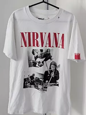 Buy Replay Tribute T Shirt Nirvana 2018 Size Medium Limited Edition Rare Rock Grunge • 19.99£