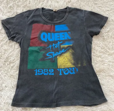 Buy Vintage 1982 Queen Tour T Shirt, Hot Space, Size S/M • 50£