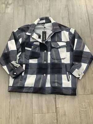 Buy Lumberjack Navy Checked Shirt/jacket Small Lovely And Warm Soft • 5.50£