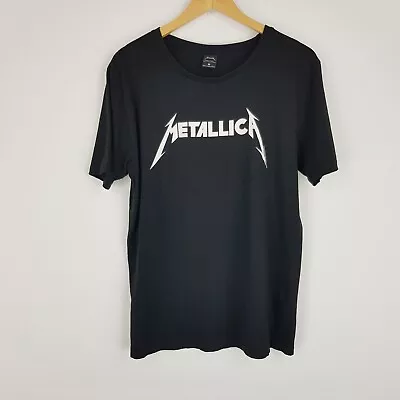 Buy Metallica White Logo Size M Classic Black T-Shirt Regular Fit • 18.96£