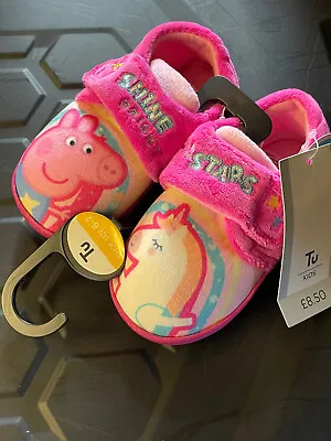 Buy Peppa Pig Unicorn Slippers Shoe Size 6-7 BNWT • 7.99£