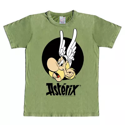 Buy T-shirt 100% Cotton Logoshirt® Asterix Portrait (Khaki) • 28.20£