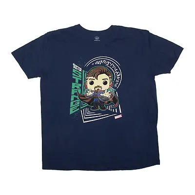 Buy MARVEL Doctor Strange Pop Tee T-Shirt Blue Short Sleeve Mens XL • 8.99£