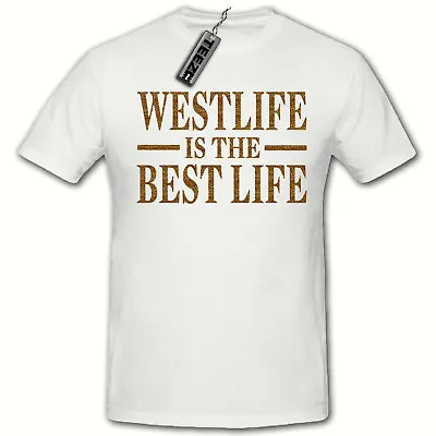 Buy Westlife Is The Best Life T Shirt, Unisex Womens Leopard Print Westlife T Shirt • 10.50£