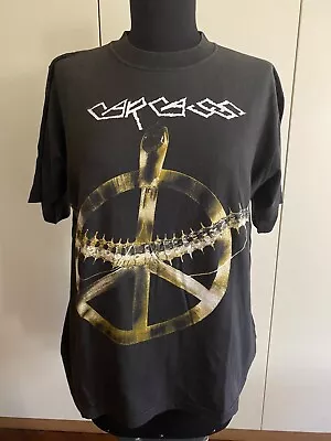 Buy Vintage Carcass 1993 Original Sz L Tour Trash Death Black Metal T-Shirt • 85.33£