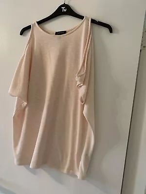Buy Ladies Pale Pink Cold Shoulder Top Size Medium From New Look  • 6.50£