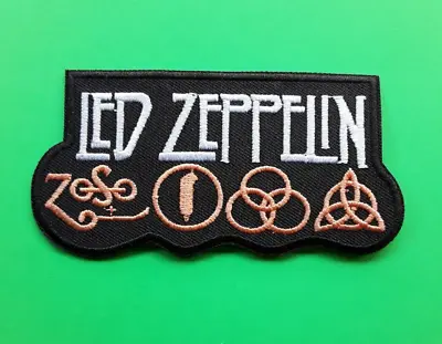 Buy Led Zeppelin Iron Or Sew On Quality Embroidered Patch Uk Seller • 3.99£