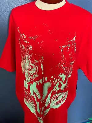 Buy NWT The Hundreds X Jurassic Park T-Rex T-Shirt Red Large Glow In Dark Dinosaur • 36.75£