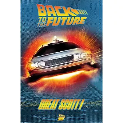 Buy Back To The Future Delorian Great Scott  91.5 X 61cm Maxi Poster Official Merch • 8.65£