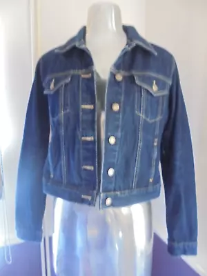 Buy Ladies Joie De Vivre Jean Denim Jacket Pockets Blue Size 14 Uk • 9.99£