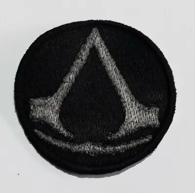 Buy 6.5cm Custom Unofficial Circle Silver Assassin's Creed Logo Embroidered Sew... • 3.50£