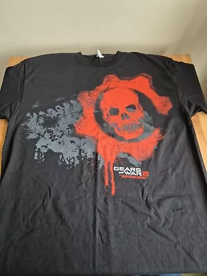 Buy Gears Of War 2 Promo T Shirt Size XL XBOX Video Game Gamer PVP SKULLS 2008 • 19.99£