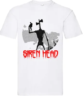 Buy Film Movie Retro Birthday Horror Halloween T Shirt For Siren Head Kids Fans • 5.99£