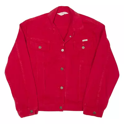 Buy Vintage PETROCELLI Womens Denim Jacket Red 90s M • 27.99£
